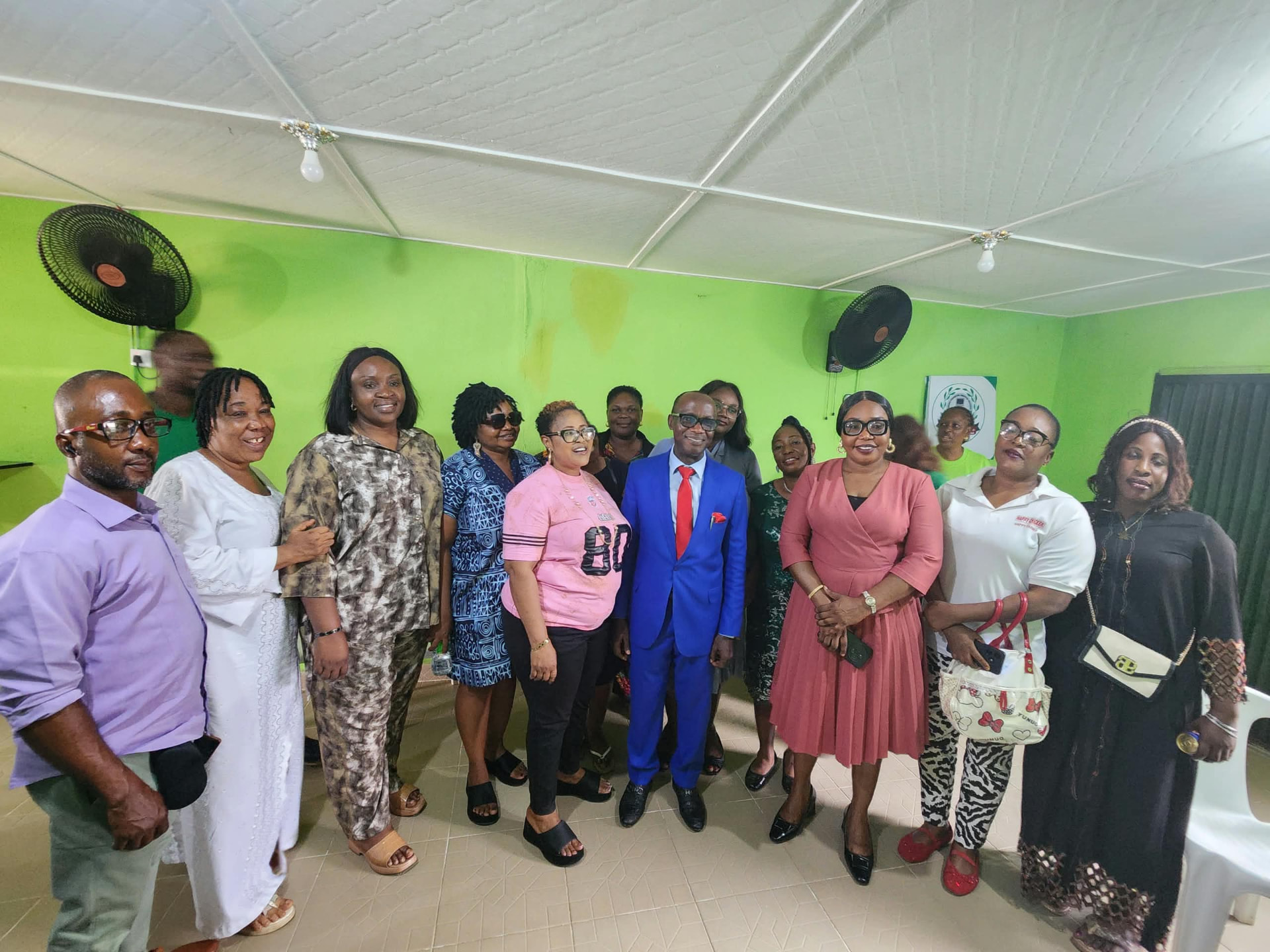 Vision Foundation EduConsult members and guests at the opening of the Eket office